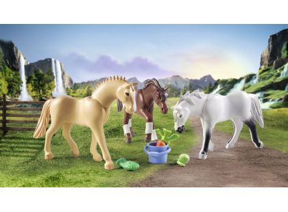 PLAYMOBIL® 71356 3 koně Morgan, Quarter Horse a Shagya Arabian