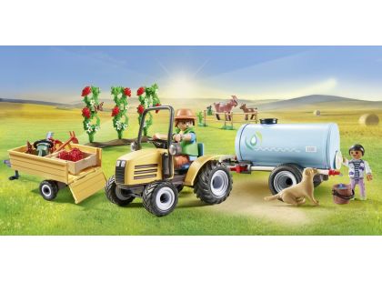 PLAYMOBIL® 71442 Traktor s přívěsem a nádrží na vodu