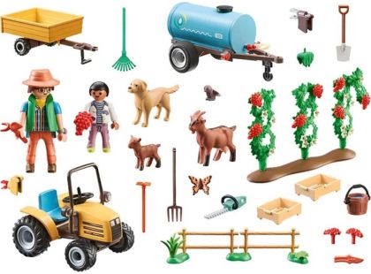 PLAYMOBIL® 71442 Traktor s přívěsem a nádrží na vodu