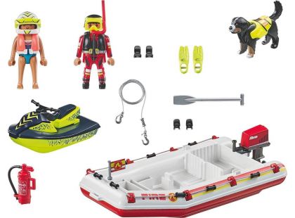 PLAYMOBIL® 71464 Hasičský člun s vodním skútrem