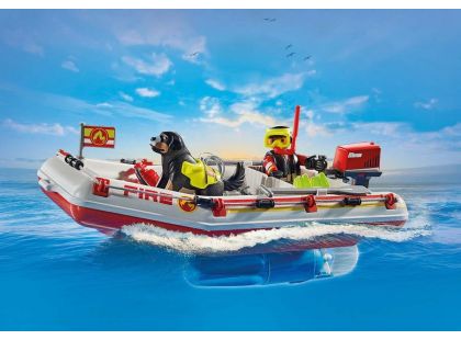 PLAYMOBIL® 71464 Hasičský člun s vodním skútrem