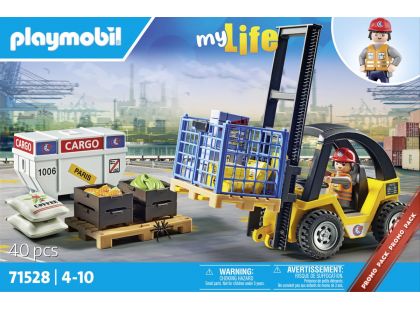 PLAYMOBIL® 71528 Vysokozdvižný vozík s nákladem