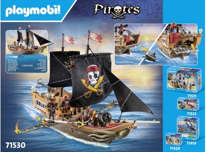 PLAYMOBIL® 71530 Velká pirátská loď