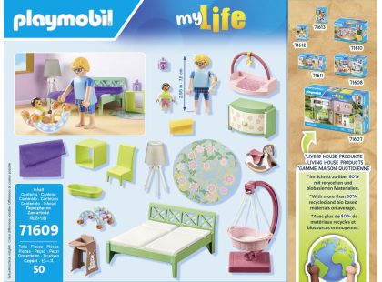 PLAYMOBIL® 71609 Ložnice s dětským koutkem