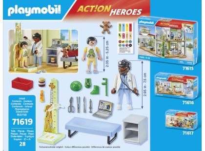 PLAYMOBIL® 71619 Pediatr s plyšovým medvídkem