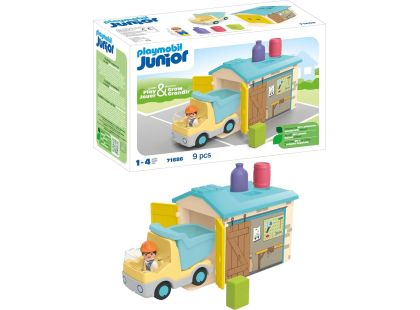 PLAYMOBIL® 71686 Junior Vyklápěcí auto s garáží