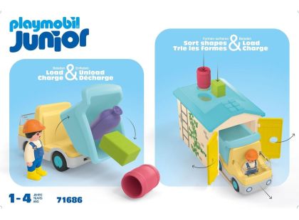 PLAYMOBIL® 71686 Junior Vyklápěcí auto s garáží