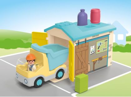 PLAYMOBIL® 71686 Junior Vyklápěcí auto s garáží