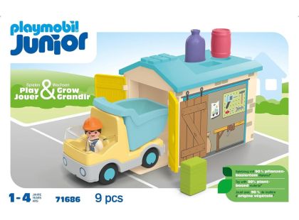 PLAYMOBIL® 71686 Junior Vyklápěcí auto s garáží