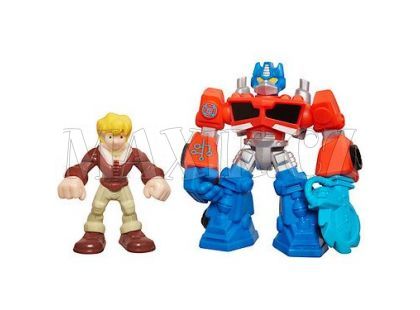 Playskool Transformers Rescude Dino-Bots 2 figurky - Optimus Prime a Cody Burns