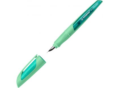 Plnicí pero s hrotem M STABILO EASYbuddy Pastel mentolová 1 ks vč. bombičky s modrým zmizíkovatelným inkoustem