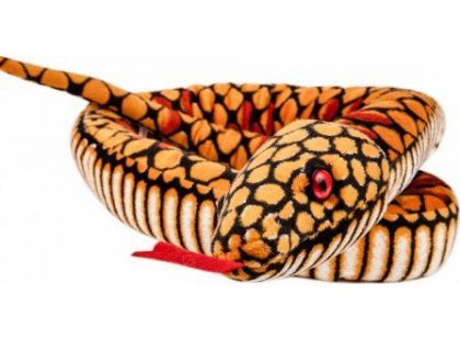 Plyš Had žlutý velký