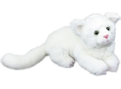Plyš Kočka bílá