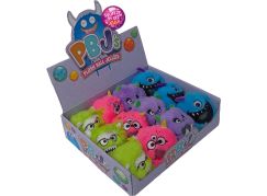 Plyšová příšerka mačkací s kuličkami