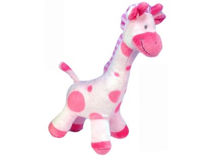 Plyšová žirafa stojící 24cm - Růžová