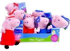 Plyšové Prasátko Peppa s klipem 16 cm