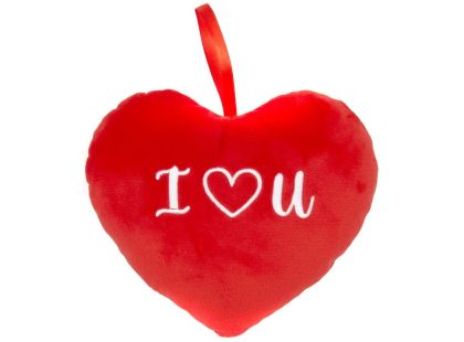 Plyšové Valentinské srdce 22 cm