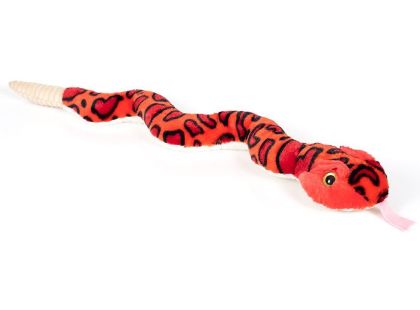 Plyšový had chřestýš se zvukem 80 cm