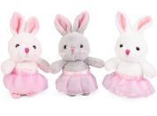 Alltoys Plyšový králíček v baletní sukýnce 15 cm