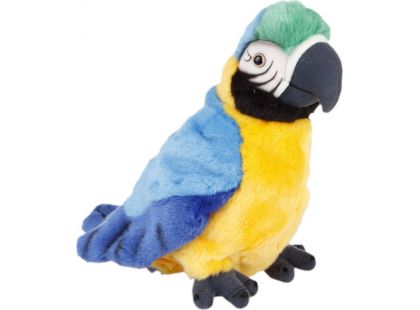 Plyšový papoušek 27cm modrý