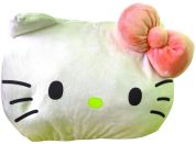 Plyšový poláštařek s otvorem na ruce Hello Kitty červená mašle