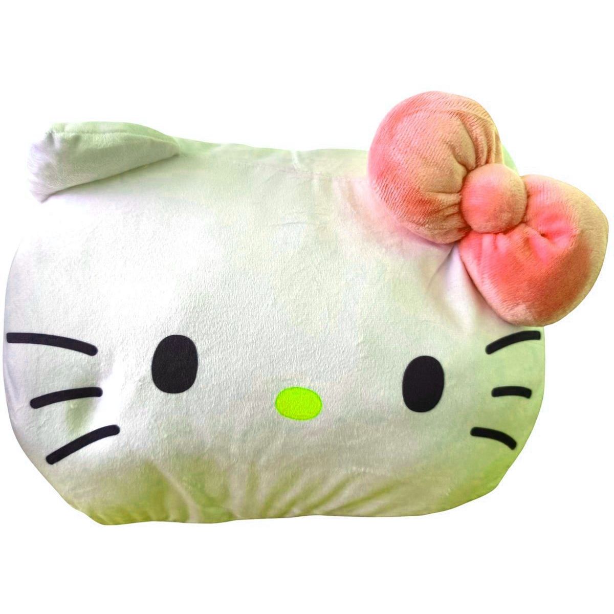 Plyšový poláštařek s otvorem na ruce Hello Kitty červená mašle