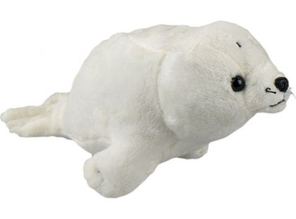Plyšový Tuleň mládě 25 cm bílý