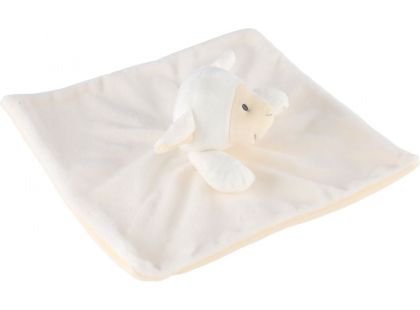 Plyšový usínáček ovečka s chrastítkem 25 cm