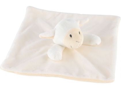 Plyšový usínáček ovečka s chrastítkem 25 cm