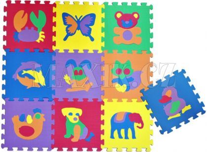 Pěnové puzzle podlahové 30x30cm 10ks