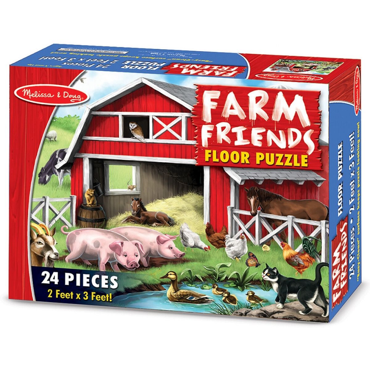 Podlahové puzzle Farma 24 dílků