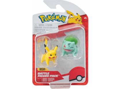 Pokémon akční figurky 2pack Pikachu a Bulbasaur