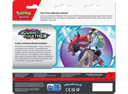 Pokémon TCG: SV09 Journey Together - 3 Blister Booster