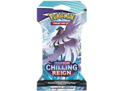 Pokémon TCG: SWSH06 Chilling Reign - 1 Blister Booster fialový pták