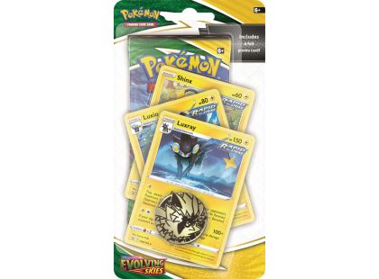 Pokémon TCG SWSH07 Evolving Skies Premium Checklane Blister Luxray