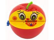 Pokladnička červené jablko s červíkem na klíček