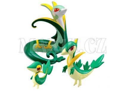 Pokémon Set 3 figurky Evolutio - Snivy-Servine-Serperior