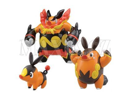 Pokémon Set 3 figurky Evolutio - Tepig-Pignite-Emboar