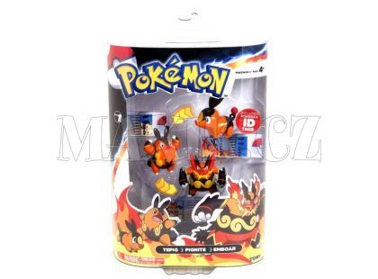 Pokémon Set 3 figurky Evolutio - Tepig-Pignite-Emboar