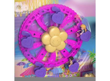 Polly Pocket Prázdninové letovisko v kufříku, 4 pidi panenky, doplňky HKV43