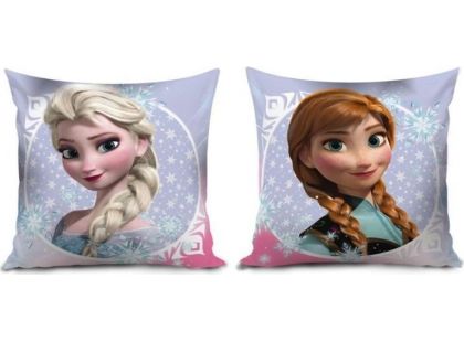 Polštář Frozen Anna a Elsa 35 x 35 cm