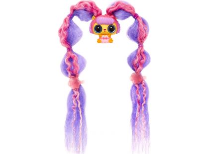Pop Pop Hair Surprise 3-in-1 Pops 1. series černo-růžové vlasy s mašlí