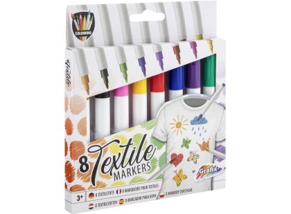 Popisovače na textil 8 ks