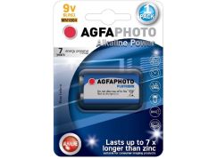 Power alkalická baterie 9V, blistr 1ks