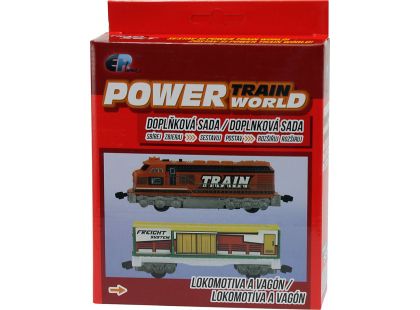 Power Train World Lokomotiva a vagón