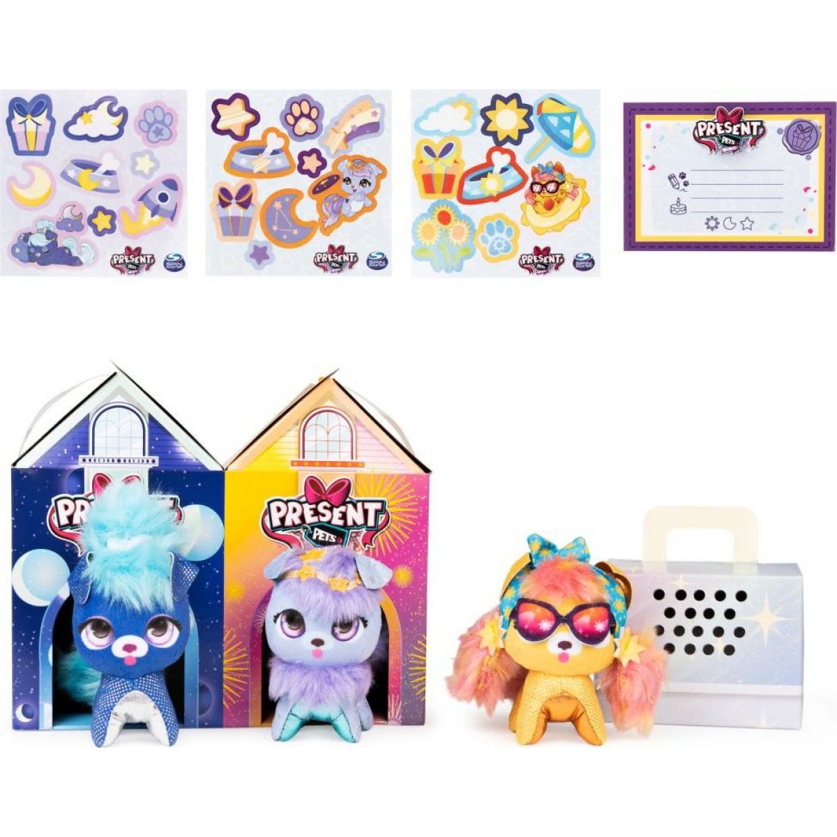 Present Pets Vesmírní Mini plyšáci trojbalení Maxíkovy hračky