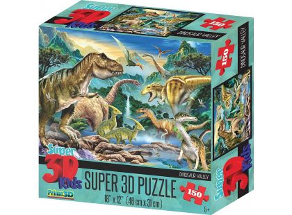Prime 3D Puzzle Údolí dinosaurů 150 dílků