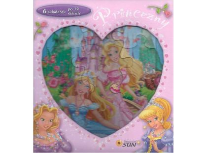 Sun Puzzle v knížce Princezny Srdce 12 dílků