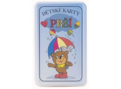 Prší jednohlavé karty pro děti