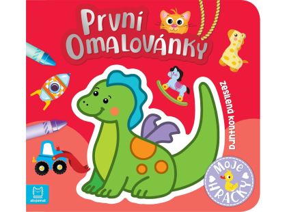 První omalovánky. Moje hračky